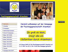 Tablet Screenshot of faschingsgemeinschaft-atzenhain.de